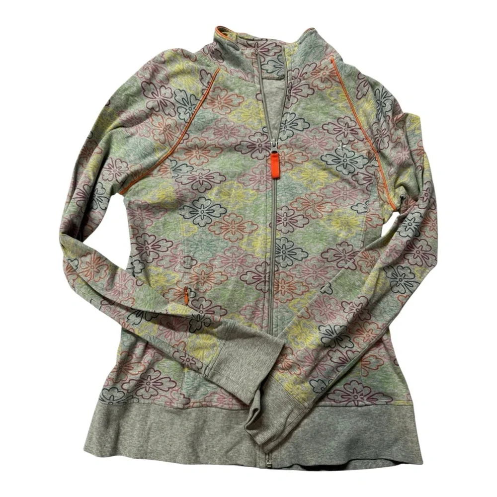 Old Navy Multicolor Floral Zip-Up Hoodie